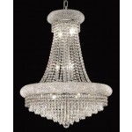 14 Light Crystal chandelier in chrome finish